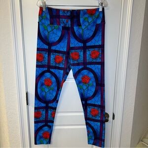 Beauty & the Beast, Enchanted Rose, buttery soft leggings